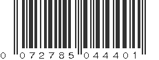 UPC 072785044401
