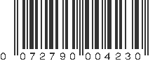 UPC 072790004230