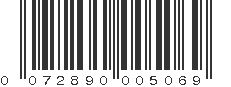 UPC 072890005069