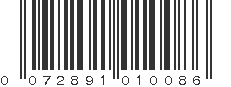 UPC 072891010086