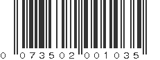 UPC 073502001035