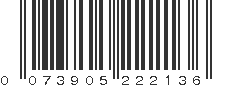 UPC 073905222136