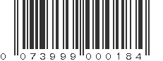 UPC 073999000184