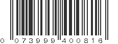 UPC 073999400816