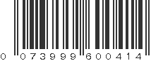 UPC 073999600414