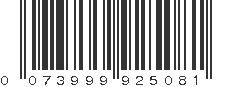 UPC 073999925081