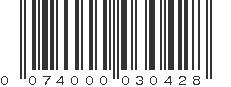 UPC 074000030428