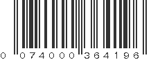 UPC 074000364196