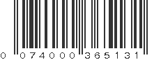 UPC 074000365131