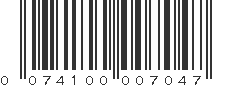 UPC 074100007047