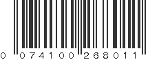 UPC 074100268011