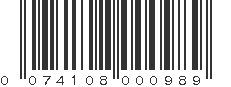 UPC 074108000989