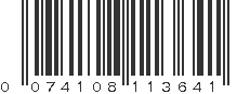 UPC 074108113641