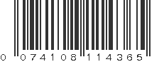 UPC 074108114365