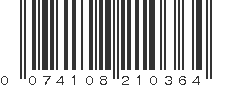 UPC 074108210364