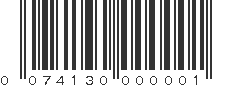 UPC 074130000001