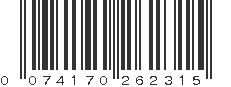 UPC 074170262315
