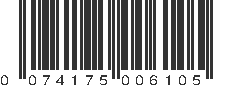 UPC 074175006105