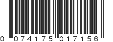 UPC 074175017156