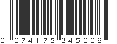 UPC 074175345006