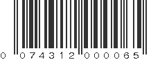 UPC 074312000065