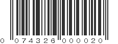 UPC 074326000020