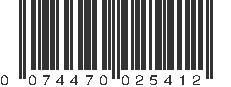 UPC 074470025412