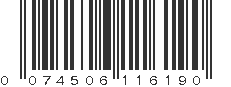 UPC 074506116190