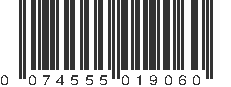 UPC 074555019060