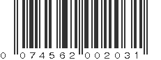 UPC 074562002031