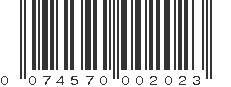 UPC 074570002023