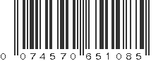 UPC 074570651085