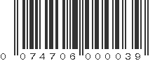 UPC 074706000039