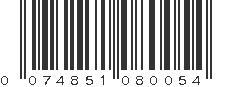 UPC 074851080054