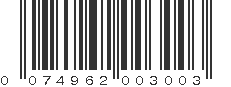 UPC 074962003003