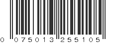 UPC 075013255105