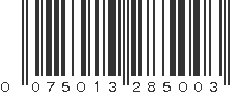 UPC 075013285003