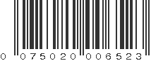 UPC 075020006523