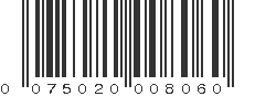 UPC 075020008060