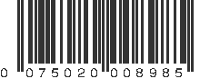 UPC 075020008985