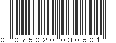 UPC 075020030801