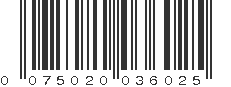 UPC 075020036025