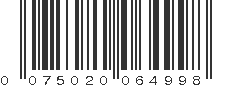 UPC 075020064998