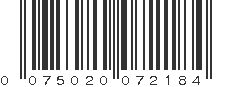 UPC 075020072184