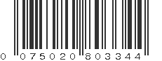 UPC 075020803344