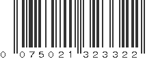 UPC 075021323322