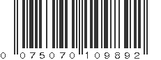 UPC 075070109892