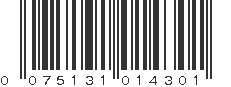 UPC 075131014301