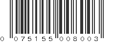 UPC 075155008003