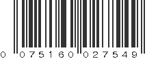 UPC 075160027549